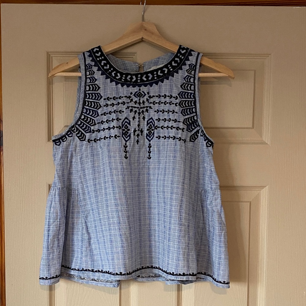 Blue Embroidered Women’s blouse S